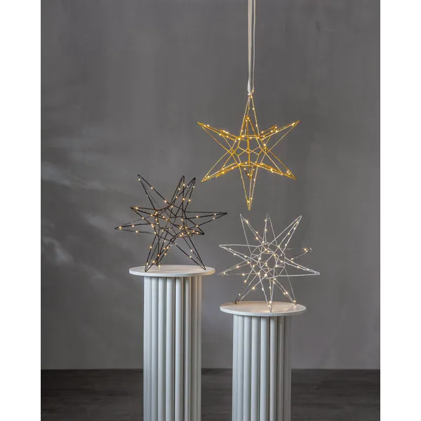 Gwiazda wisząca srebrna 3D LIZZY 47cm — zdjęcie 9