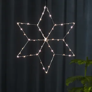 Gwiazda  wisząca srebrna Led LOLLY 40cm