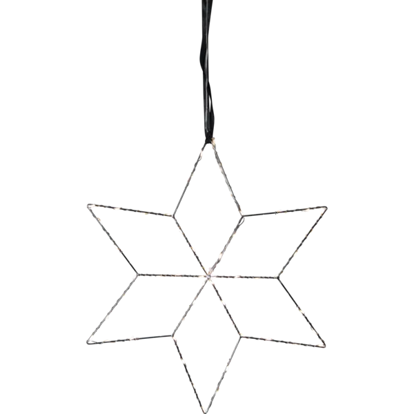 Gwiazda  wisząca srebrna Led LOLLY 40cm — zdjęcie 2