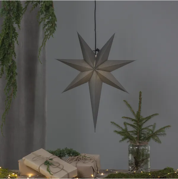 Gwiazda wisząca szara OZEN 55cm — zdjęcie 4
