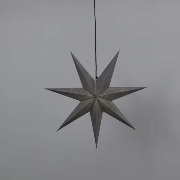 Gwiazda wisząca szara OZEN 70cm — zdjęcie 3