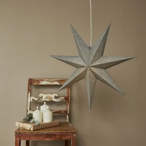 Gwiazda wisząca zielona COTTON 60cm