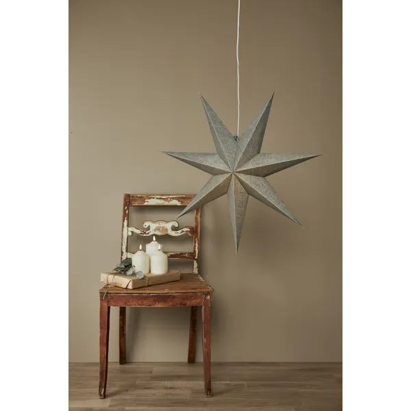 Gwiazda wisząca zielona COTTON 60cm — zdjęcie 4