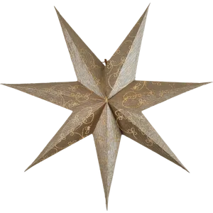 Gwiazda wisząca złota DECORUS 63cm