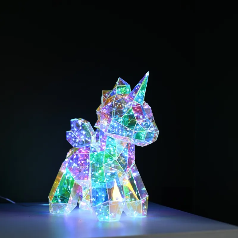 Jednorożec Led MAGIC 30cm na baterie — zdjęcie 3