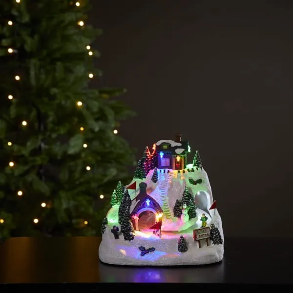Pozytywka świąteczna wioska z lodowiskiem Led ALPVILLE — zdjęcie 4