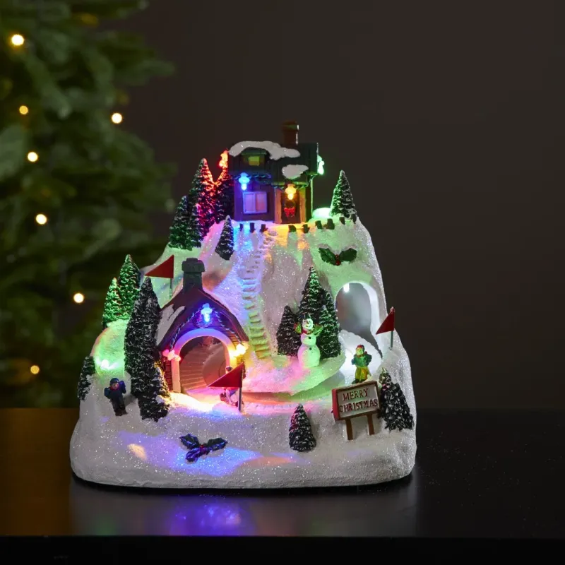 Pozytywka świąteczna wioska z lodowiskiem Led ALPVILLE — zdjęcie 6