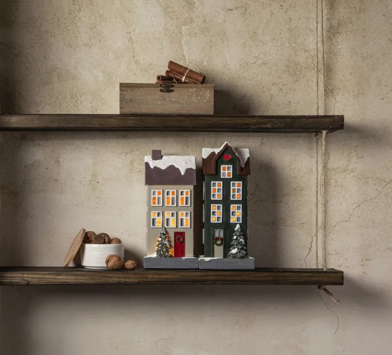 Scenka świąteczna Domek Led HUS na baterie — zdjęcie 8