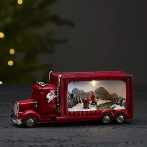 Scenka świąteczna Mikołaj w ciężarówce Led MERRYVILLE