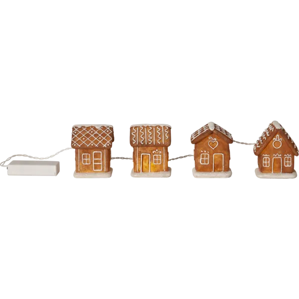 Scenka świąteczna chatki z piernika Led GINGERVILLE — zdjęcie 5