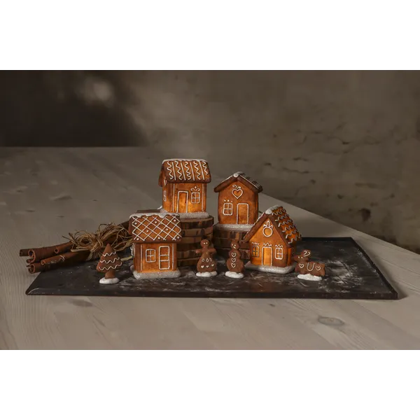 Scenka świąteczna chatki z piernika Led GINGERVILLE — zdjęcie 7
