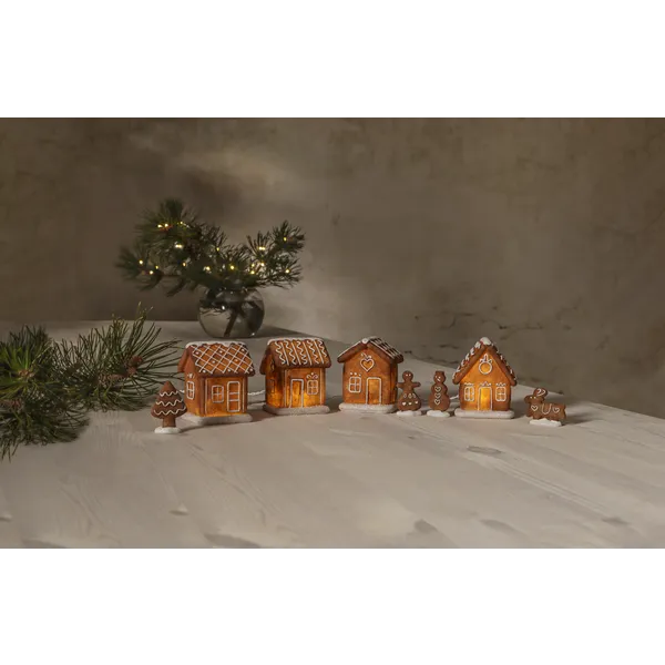 Scenka świąteczna chatki z piernika Led GINGERVILLE — zdjęcie 8