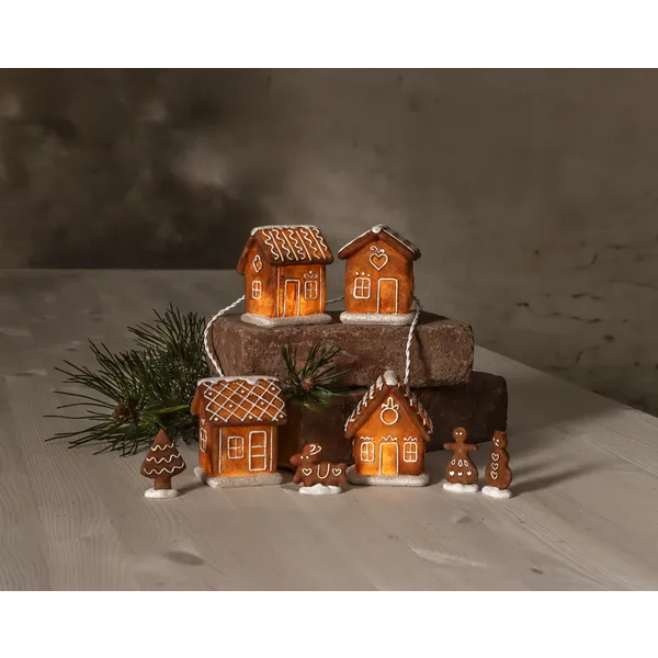 Scenka świąteczna chatki z piernika Led GINGERVILLE — zdjęcie 10