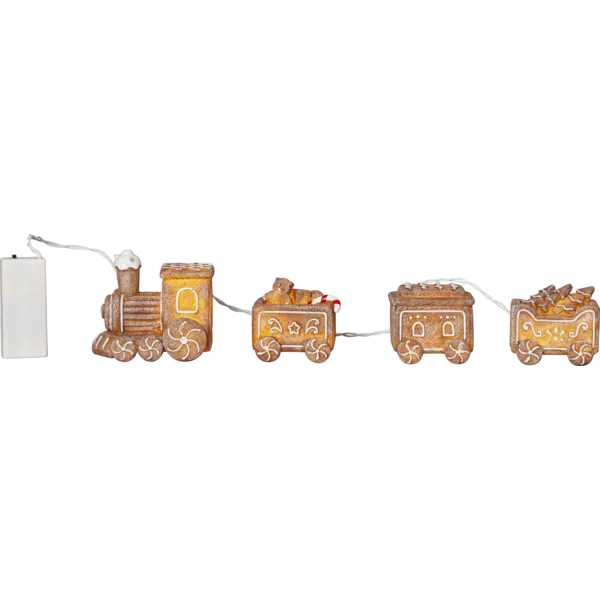 Scenka świąteczna ciuchcia z piernika Led GINGERVILLE — zdjęcie 2