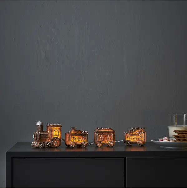Scenka świąteczna ciuchcia z piernika Led GINGERVILLE — zdjęcie 3