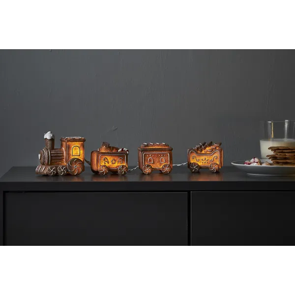 Scenka świąteczna ciuchcia z piernika Led GINGERVILLE — zdjęcie 6