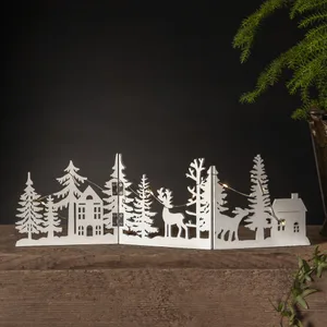 Scenka świąteczna drewniana Led FAUNA