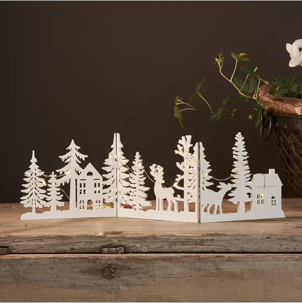 Scenka świąteczna drewniana Led FAUNA — zdjęcie 3