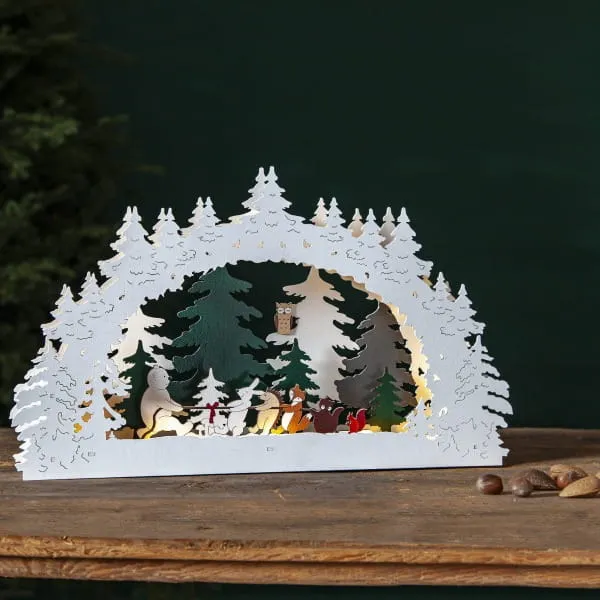 Scenka świąteczna drewniana Led FOREST FRIENDS — zdjęcie 3