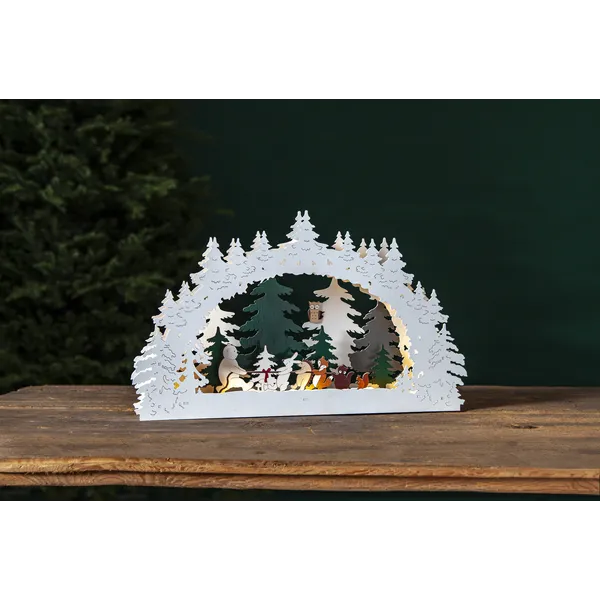 Scenka świąteczna drewniana Led FOREST FRIENDS — zdjęcie 5