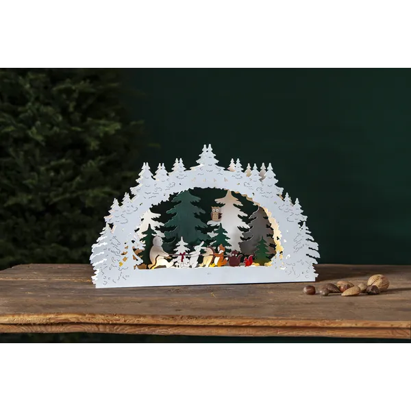 Scenka świąteczna drewniana Led FOREST FRIENDS — zdjęcie 6