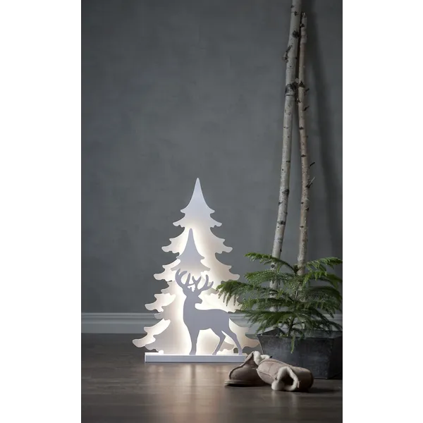 Scenka świąteczna drewniana choinki i jeleń Led GRANDY 70cm — zdjęcie 5