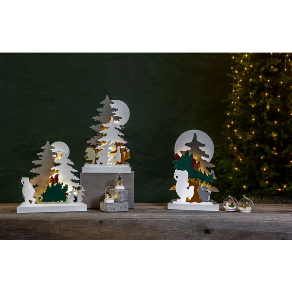 Scenka świąteczna drewniana leśni przyjaciele Led FOREST FRIENDS — zdjęcie 9