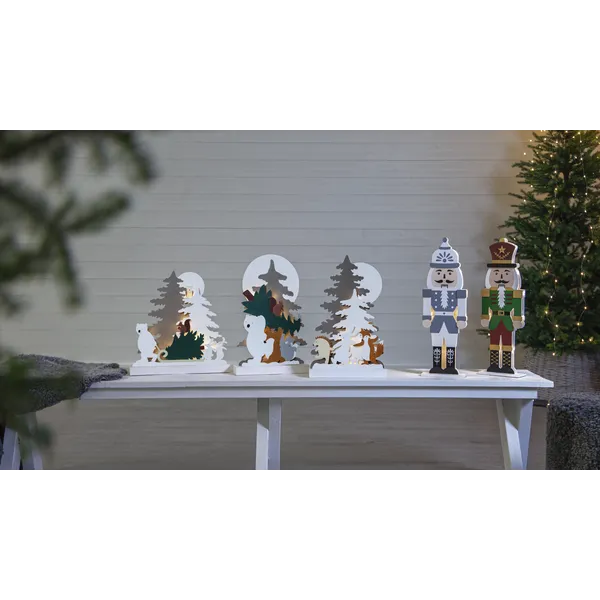 Scenka świąteczna drewniana leśni przyjaciele Led FOREST FRIENDS — zdjęcie 11