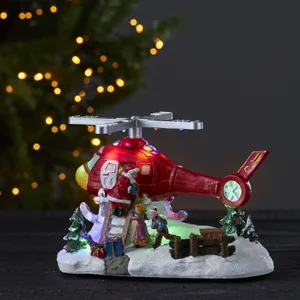 Scenka świąteczna helikopter Led MERRYVILLE