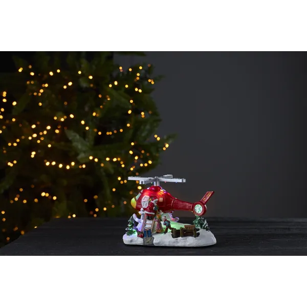 Scenka świąteczna helikopter Led MERRYVILLE — zdjęcie 6