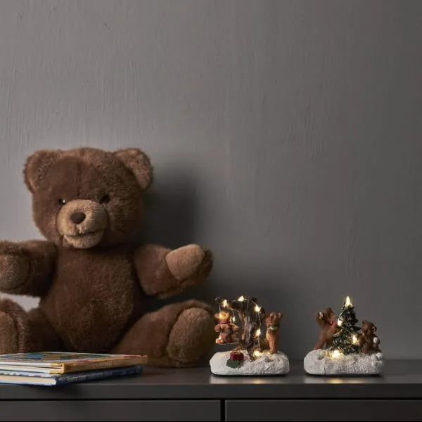 Scenka świąteczna misie bawiące się na śniegu Led TEDVILLE — zdjęcie 6