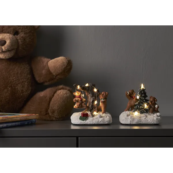 Scenka świąteczna misie bawiące się na śniegu Led TEDVILLE — zdjęcie 10