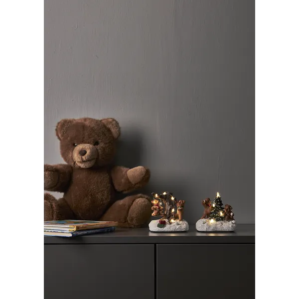 Scenka świąteczna misie bawiące się na śniegu Led TEDVILLE — zdjęcie 11