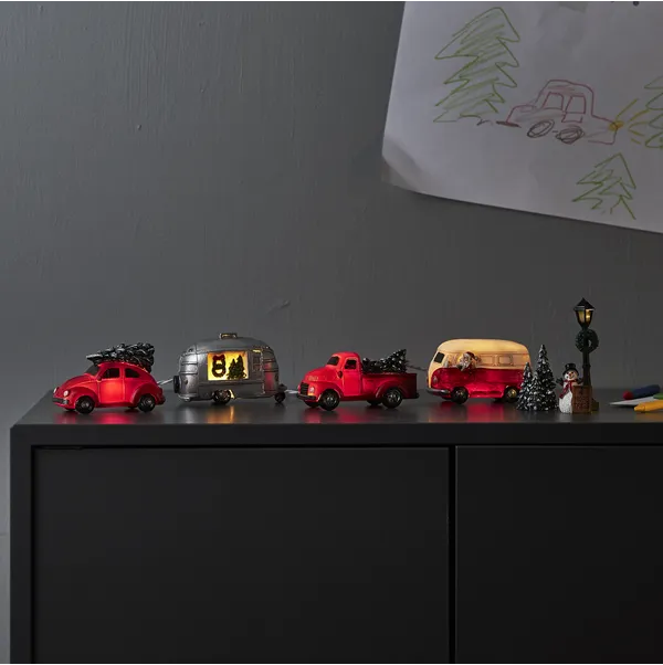 Scenka świąteczna samochody Led MERRYVILLE — zdjęcie 3