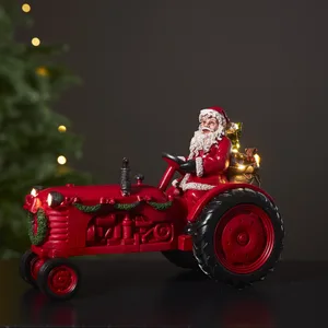 Scenka świąteczna św. Mikołaj na traktorze Led MERRYVILLE