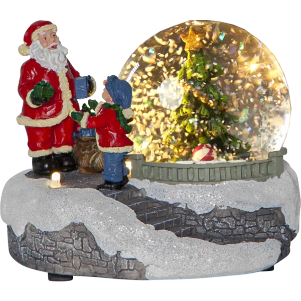 Scenka świąteczna szklana kula z choinką Led WINTERVILLE — zdjęcie 2