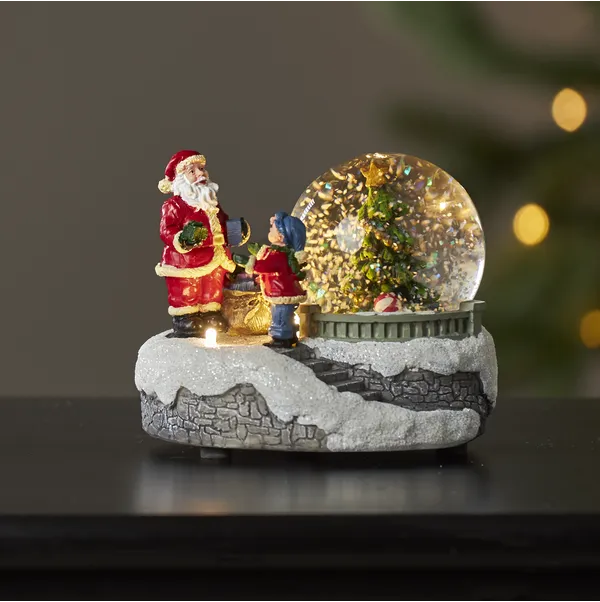 Scenka świąteczna szklana kula z choinką Led WINTERVILLE — zdjęcie 8