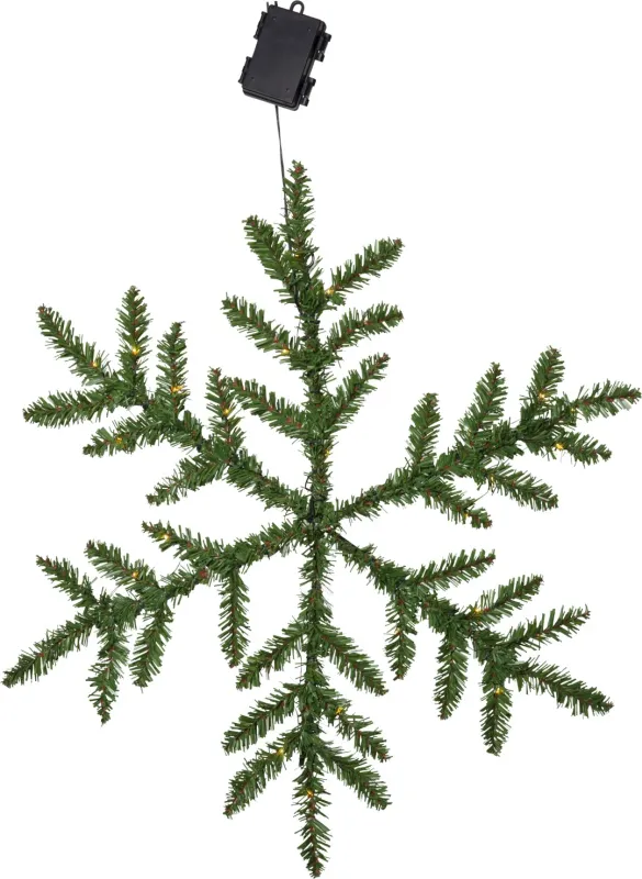 Śnieżynka świerkowa z oświetleniem Led SNOWFLAKE 63cm na baterie — zdjęcie 2