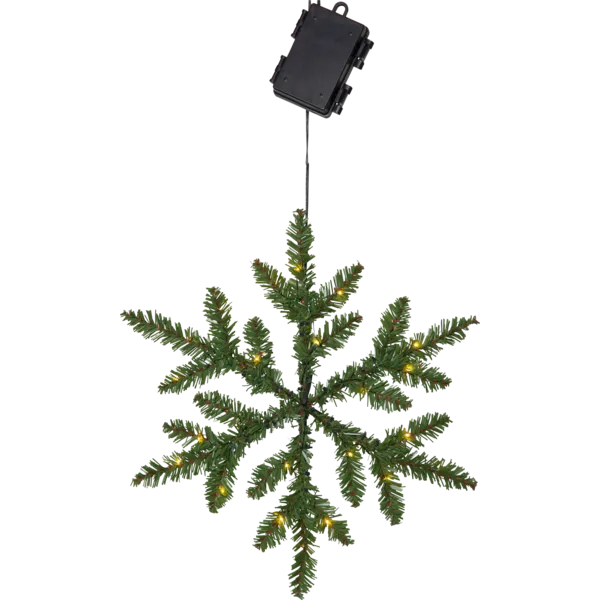 Śnieżynka ze sztucznego igliwia Led SNOWFLAKE 40cm na baterie — zdjęcie 2
