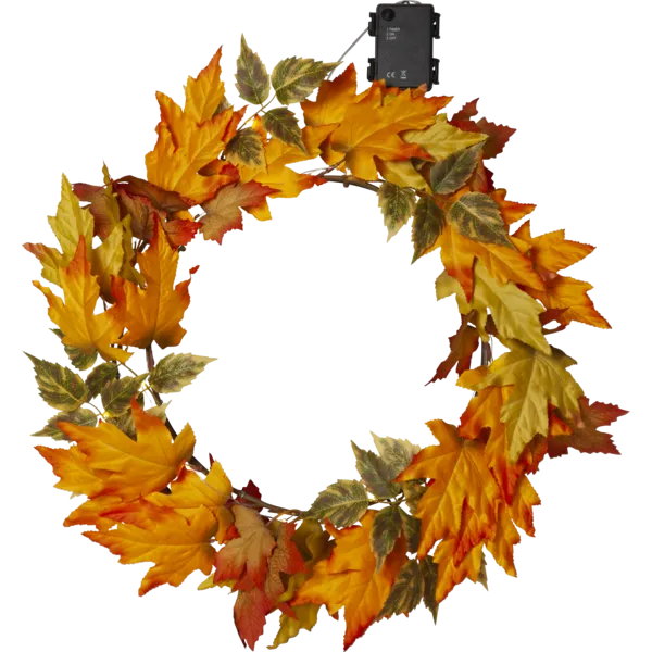 Wianek  jesienny z oświetleniem AUTUMN 45cm  na baterie — zdjęcie 2