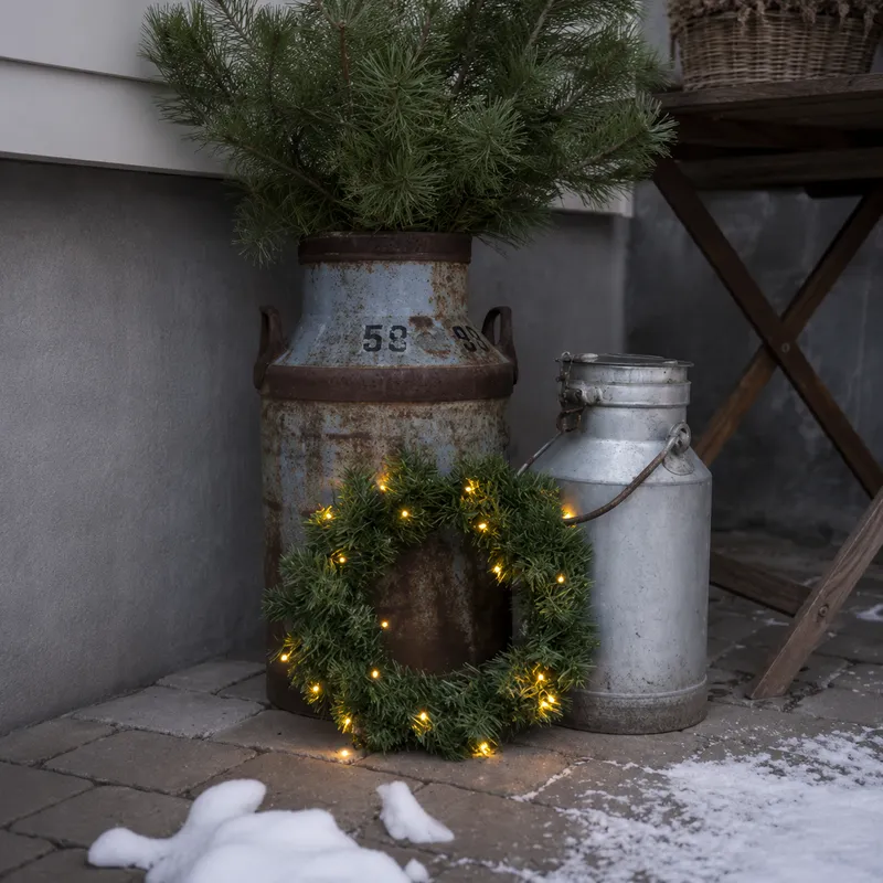 Wianek z oświetleniem Led ALASKA 38cm na baterie — zdjęcie 3