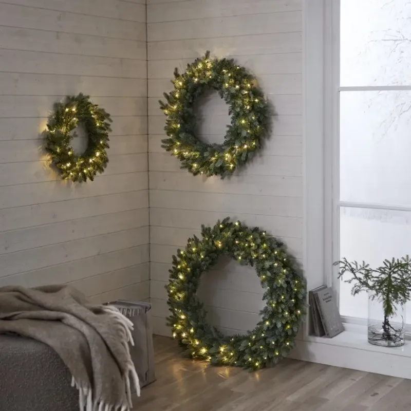 Wianek z oświetleniem Led GREYLAND 55cm na baterie — zdjęcie 4