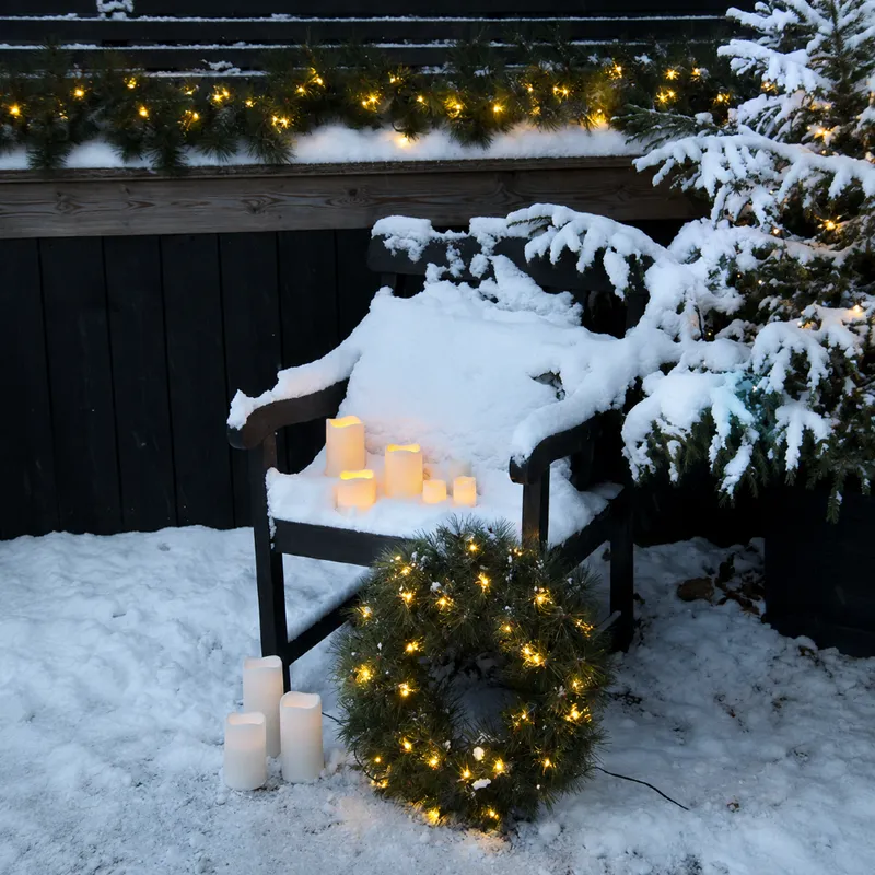 Wianek z oświetleniem Led PINE 50cm — zdjęcie 5