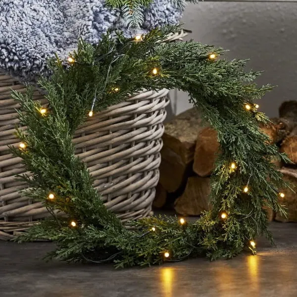Wianek z oświetleniem Led THUJA 40cm na baterie — zdjęcie 3
