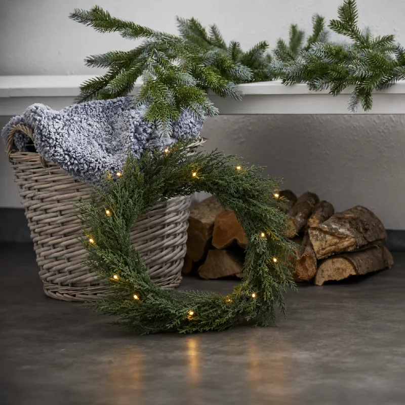 Wianek z oświetleniem Led THUJA 40cm na baterie — zdjęcie 4