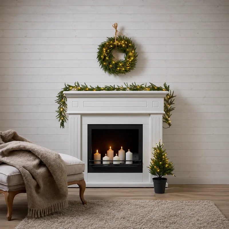 Wianek z oświetleniem Led THUJA 45cm na baterie — zdjęcie 6