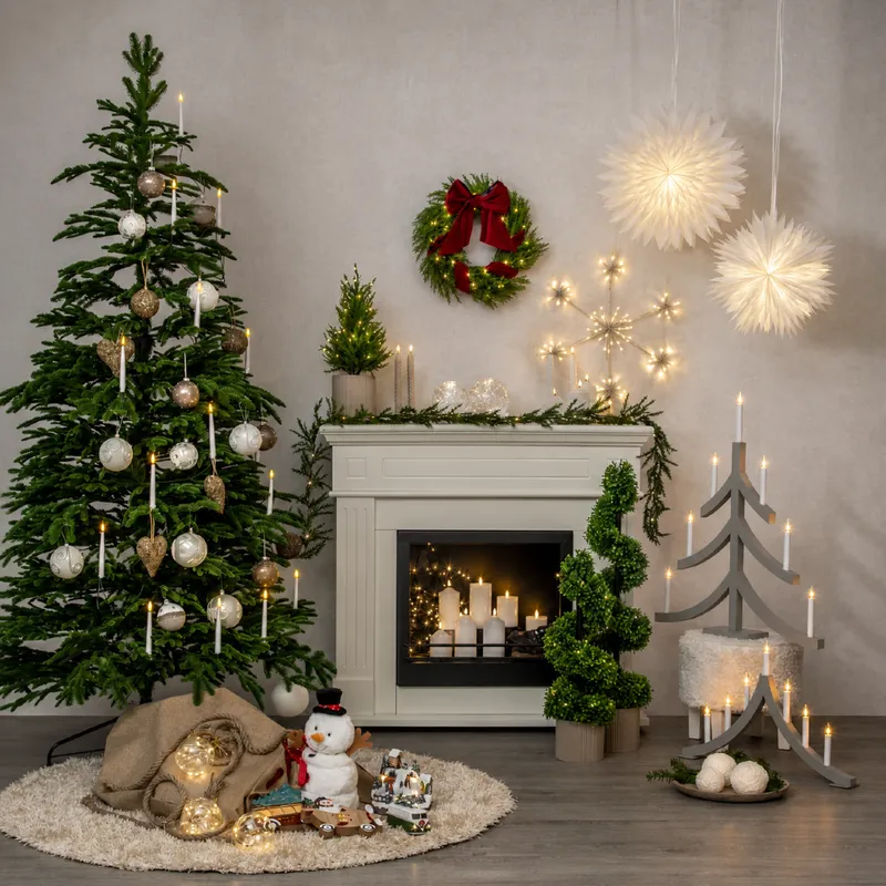 Wianek z oświetleniem Led THUJA 45cm na baterie — zdjęcie 9