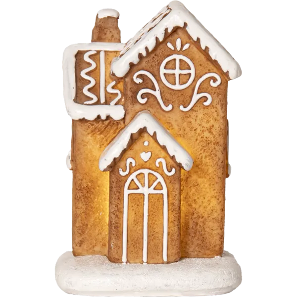 Zestaw 12 scenek chatka z piernika led GINGERVILLE — zdjęcie 4