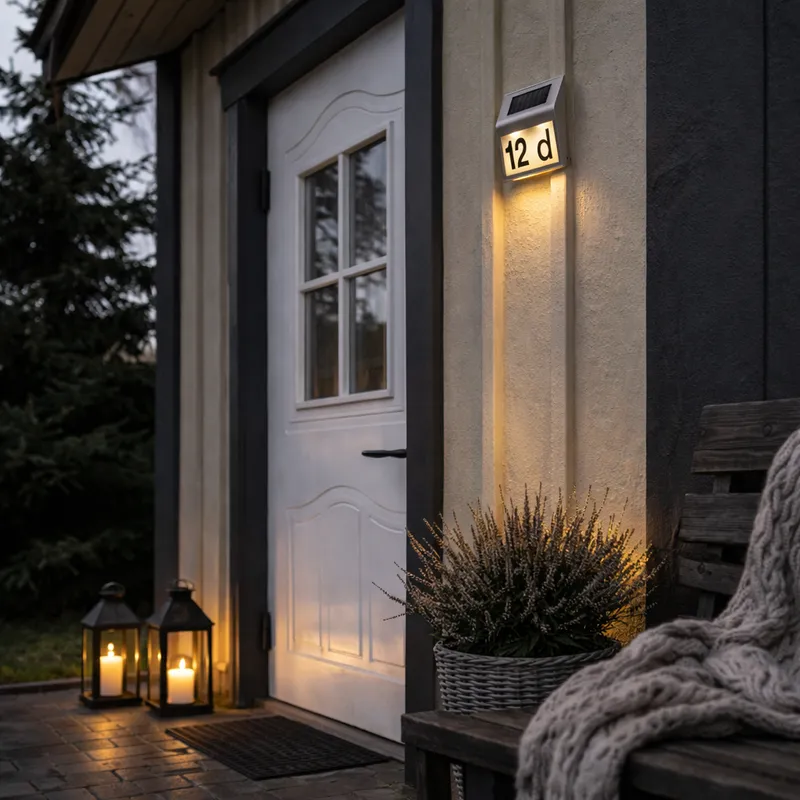 Kinkiet ogrodowy LED solarny WALLY — zdjęcie 10