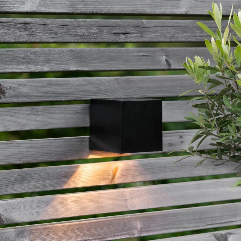 Kinkiet solarny ogrodowy LED WALLY CUBE — zdjęcie 4